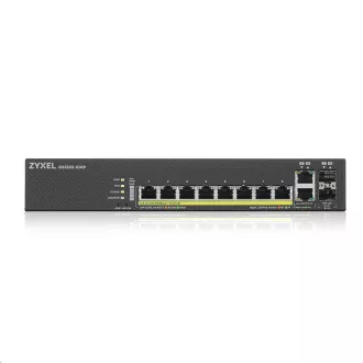 Zyxel GS2220-10HP 10-portno upravljano gigabitno stikalo L2 PoE, 8x gigabitni RJ45, 2x gigabitni RJ45/SFP, PoE 180 W