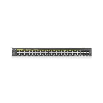 Zyxel GS2220-50HP 50-portno gigabitno stikalo L2 z upravljanjem PoE, 44x gigabitni RJ45, 4x gigabitni RJ45/SFP, 2x SFP, PoE 375W
