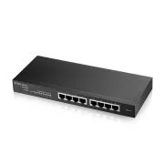 Zyxel GS1915-8 8-portno gigabitno spletno pametno stikalo, 8x gigabit RJ45, brez ventilatorja