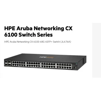 HPE Aruba Networking CX6100 48G 4SFP  Switch RENEW JL676A