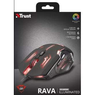 TRUST GXT 108 RAVA osvetljena igralna miška TRUST GXT 108 RAVA osvetljena igralna miška