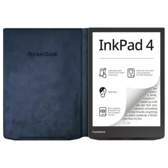 POCKETBOOK Charge etui za InkPad Color3, InkPad 4, nočno modra