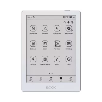E-knjiga ONYX BOOX GO 6, bela, 6" Carta 1300, 32 GB, Bluetooth, Android 11, E-ink zaslon