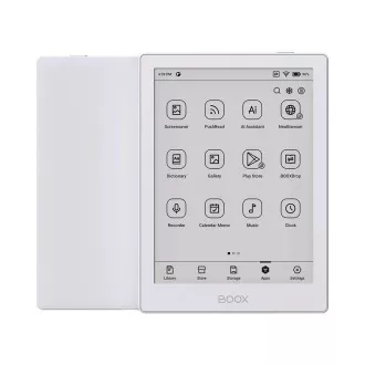 E-knjiga ONYX BOOX GO 6, bela, 6" Carta 1300, 32 GB, Bluetooth, Android 11, E-ink zaslon