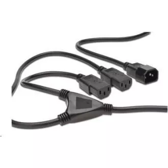 PREMIUMCORD Napajalni kabel 230V podaljšek Y - 1xM/2xF