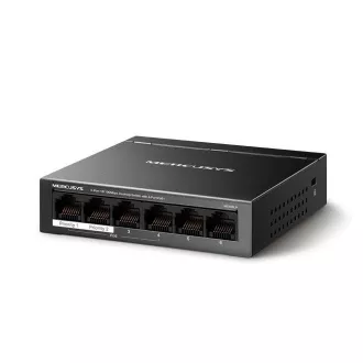 MERCUSYS stikalo MS106LP (6x100Mbps, 4xPoE , 40W, brez ventilatorja)