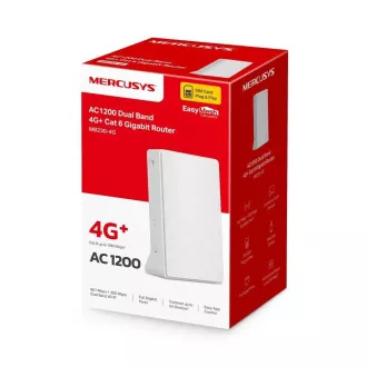 Mercusys MB230-4G WiFi5 usmerjevalnik (AC1200, 4G LTE Cat6, 2, 4GHz/5GHz, 1xGbE LAN/WAN, 1xGbE LAN, 1xnanoSIM)