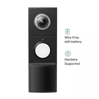 TP-Link Tapo D235 Smart Video Doorbell (5MP, 2K, WiFi, IR 10m, microSD)