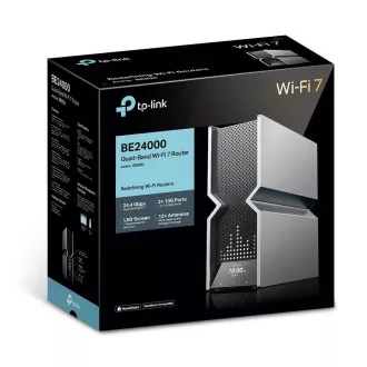 Usmerjevalnik TP-Link Archer BE900 OneMesh/EasyMesh WiFi7(BE24000, 2, 4GHz/5GHz/6GHz, 1x10GbELAN/WAN, 1xSFP /10GbEWAN/LAN, 4x2, 5GbE)