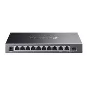 TP-Link OMADA stikalo ES210GMP (9xGbE, 1xGbE/SFPcombo, 8xPoE , 123W, brez ventilatorja)