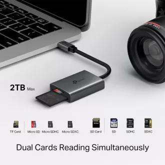 Bralnik kartic TP-Link UA440C (1xUSB-C3.2Gen1, 1xmicroSD, 1xSD)