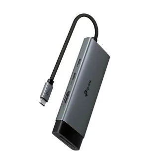 TP-Link UH7020C USB-C vozlišče 7v1 (2x USB3.2Gen1, 1xUSB-C3.2Gen1, 1xHDMI, 1xSD, 1xmicroSD, PD 100W)