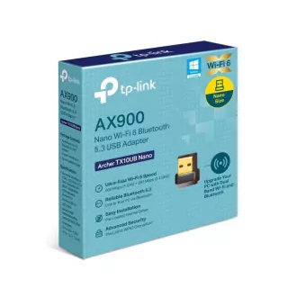 TP-Link Archer TX10UB Nano WiFi6 USB adapter (AX900, 2, 4GHz/5GHz, USB2.0, Bluetooth5.3)