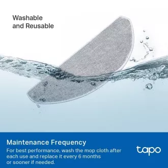 TP-Link Tapo RVA301 komplet 5 pralnih robčkov (5x) za Tapo RV30 Max Plus, RV30 Max, RV20 Max Plus, RV20