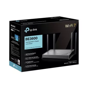 Usmerjevalnik TP-Link Archer BE220 EasyMesh WiFi7 (BE3600, 2, 4GHz/5GHz, 1xGbEWAN, 4xGbELAN)
