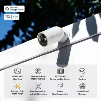 TP-Link Tapo C460 zunanja kamera (8MP, 4K, 2160p, IR 15m, WiFi, micro SD kartica, IP66)