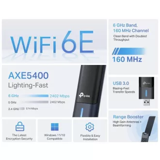 TP-Link Archer TXE70UH WiFi6E USB adapter (AXE5400, 2, 4GHz/5GHz/6GHz)