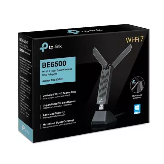 TP-Link Archer TBE400UH WiFi7 USB adapter (BE6500, 2, 4GHz/5GHz/6GHz, USB3.0)