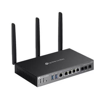 TP-Link DR3650V OMADA ADSL/VDSL prehod (AX3000, 3xRJ11(2xFXS, 1xDSL), 2, 4GHz/5GHz, 1xGbELAN/WAN, 4xGbE, 2xUSB3.0)