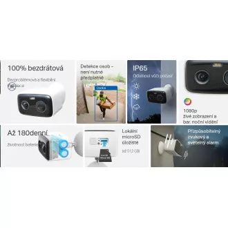 TP-Link Tapo C400 zunanja kamera (2MP, FullHD, 1080p, IR 10m, WiFi, micro SD kartica, IP65)