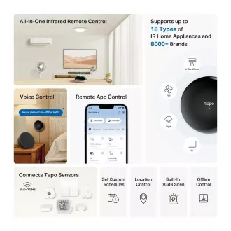 TP-Link Tapo H110 WiFi Smart Infrared IoT Hub Tapo (2, 4GHz, BT, Matter certified)