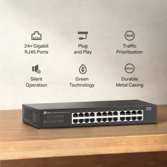 Stikalo TP-Link LiteWave LS1024G (24xGbE, brez ventilatorja)