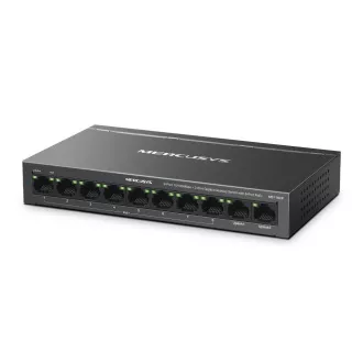 MERCUSYS stikalo MS110CP (8x100Mb/s, 2xGbE, 8xPoE , 65W, brez ventilatorja)