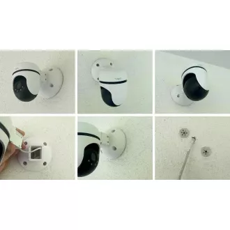 TP-LINK držalo za kamero Tapo C500/C510W/C520WS/C530WS za namestitev na vijake iz polistirena, belo, s pokrovom za kabel (1 kos)
