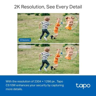 TP-Link Tapo C510W(2-pack) zunanja kamera, (3MP, PTZ, 2K 1296p, WiFi, IR 30m, micro SD kartica)