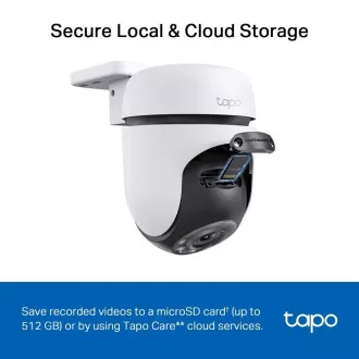 TP-Link Tapo C510W(2-pack) zunanja kamera, (3MP, PTZ, 2K 1296p, WiFi, IR 30m, micro SD kartica)