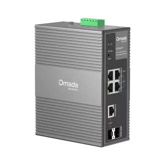 TP-Link OMADA industrijsko stikalo IES206GPP (4xGbE, 1xGbE/SFPcombo, 1xSFP, 3xPoE , 1xPoE  , 120W, DIN, IP40, brez ventilatorja)