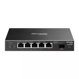 TP-Link OMADA stikalo SG2206MP (5xGbE, 1xSFP, 4xPoE , 63W, brez ventilatorja)