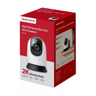 Domača/notranja kamera MERCUSYS MC210 (3 MP, 2K, 1296p, IR 12m, WiFi, microSD)