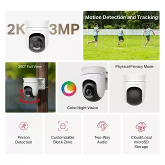 MERCUSYS MC510 zunanja kamera (3MP, 2K, 1296p, IR 30m, WiFi, microSD)