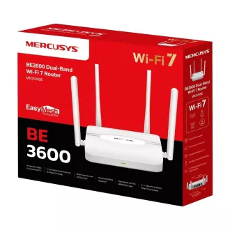 Usmerjevalnik MERCUSYS MR25WBE EasyMesh WiFi7 (BE3600, 2, 4GHz/5GHz, 1xGbEWAN, 3xGbELAN)