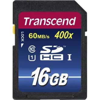 TRANSCEND SDHC Premium 16 GB, razred 10 UHS-I, 300X (45 MB/s)