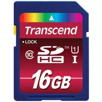 TRANSCEND SDHC Premium 16 GB, razred 10 UHS-I, 300X (45 MB/s)