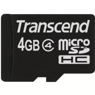 TRANSCEND MicroSDHC kartica 4GB Class 4   adapter