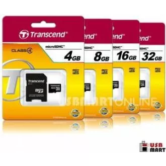 TRANSCEND MicroSDHC kartica 4GB Class 4   adapter