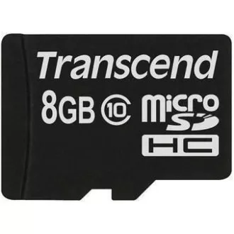 TRANSCEND MicroSDHC Class 10 8GB, brez adapterja