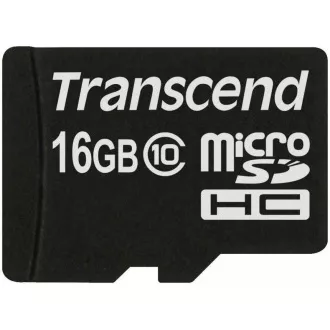 TRANSCEND MicroSDHC kartica 16 GB razreda 10, brez adapterja