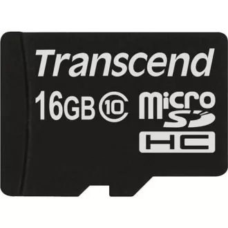 TRANSCEND MicroSDHC kartica 16 GB razreda 10, brez adapterja