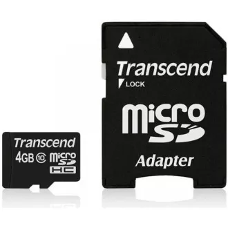 TRANSCEND MicroSDHC kartica 4GB razreda 10   adapter