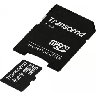 TRANSCEND MicroSDHC kartica 4GB razreda 10   adapter