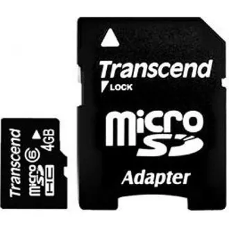 TRANSCEND MicroSDHC kartica 4GB razreda 10   adapter