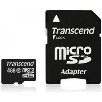 TRANSCEND MicroSDHC kartica 4GB razreda 10   adapter
