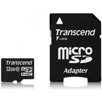 TRANSCEND MicroSDHC kartica 32 GB razreda 10 adapter TRANSCEND MicroSDHC kartica 32 GB razreda 10 adapter