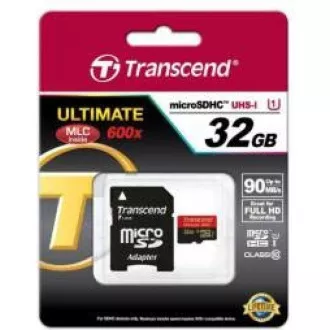 TRANSCEND MicroSDHC kartica 32 GB razreda 10 adapter TRANSCEND MicroSDHC kartica 32 GB razreda 10 adapter