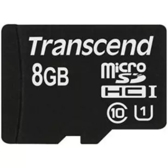 TRANSCEND MicroSDHC 8 GB Premium, razred 10 UHS-I 300x, brez adapterja