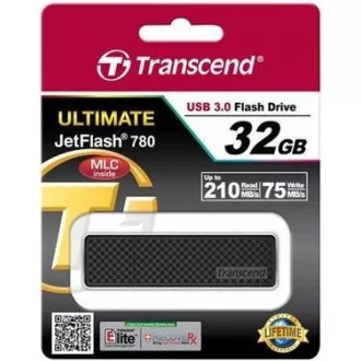 TRANSCEND Flash disk 32 GB JetFlash®780, USB 3.0 (R:210/W:75 MB/s), črn
